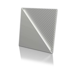 Гипсовая 3D панель Artpole FIELDS LED platinum (нейтральный свет, мат)