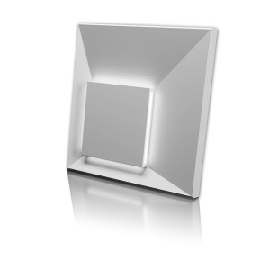 Гипсовая 3D панель Artpole MALEVICH LED platinum (нейтральный свет, мат)
