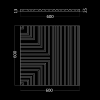 Гипсовая 3D панель Artpole BARCODE 3