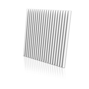Гипсовая 3D панель Artpole ZIGZAG platinum (глянец)
