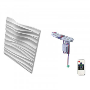 Гипсовая 3D панель Artpole SILK 2 LED (RGB)