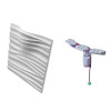 Гипсовая 3D панель Artpole SILK 2 LED (White)