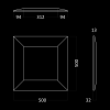 Гипсовая 3D панель Artpole CHOCO platinum (мат)